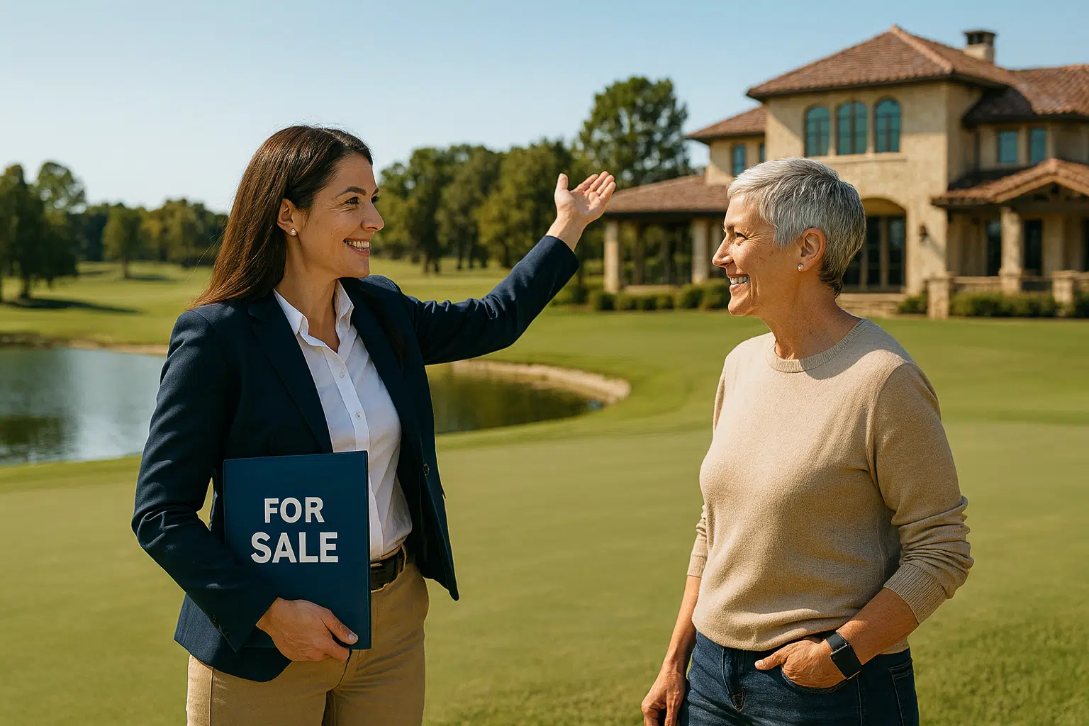 Agent showing Golf Course Properties