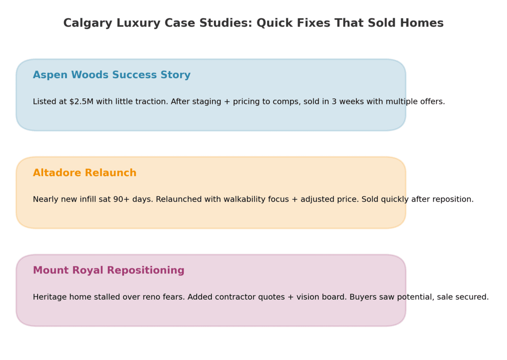 Calgary homes sold with strategic improvements